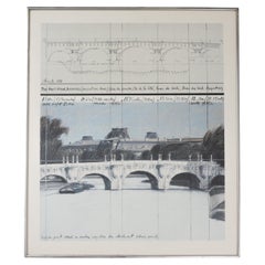 Christo / The Pont Neuf Wrapped / Project For Paris, 1984 Lithograph 