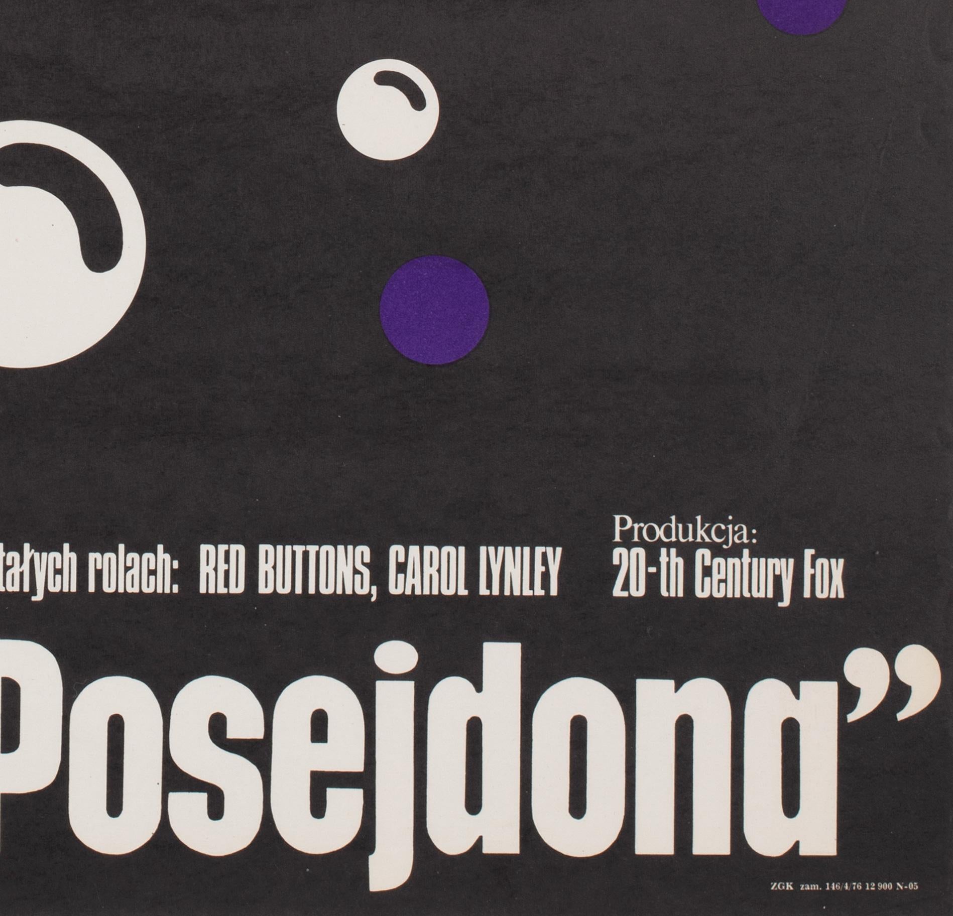 The Poseidon Adventure 1976 Polish Film Movie Poster, Wasilewski For Sale 2