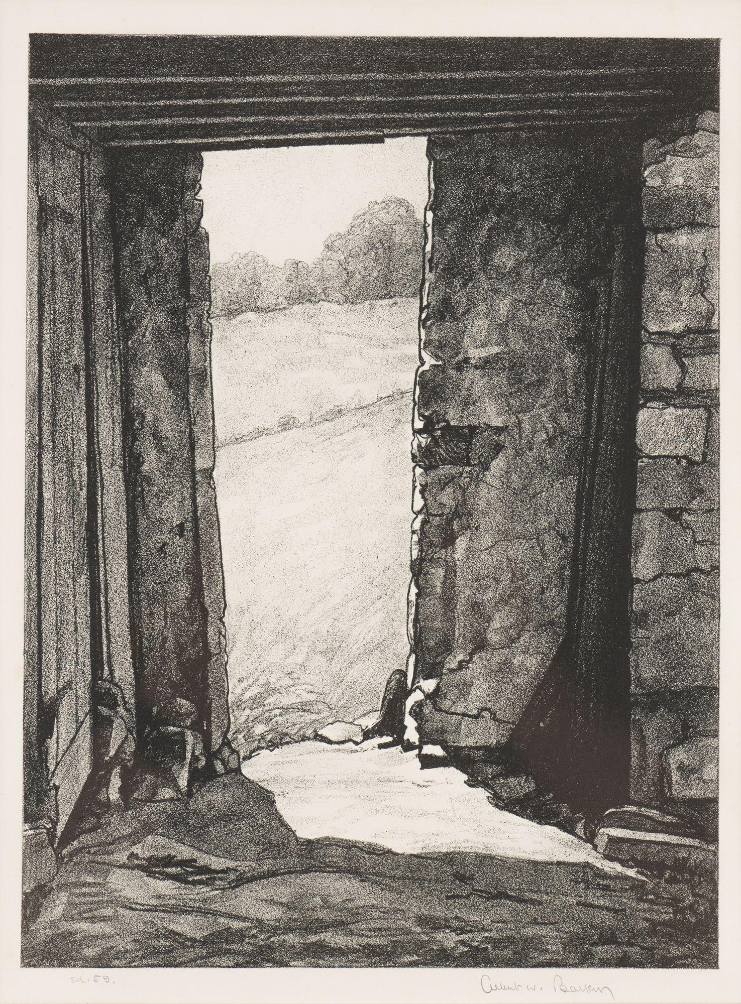 The Postern & The Boulder Wall von Albert Winslow Barker, 1930-39 im Angebot 4
