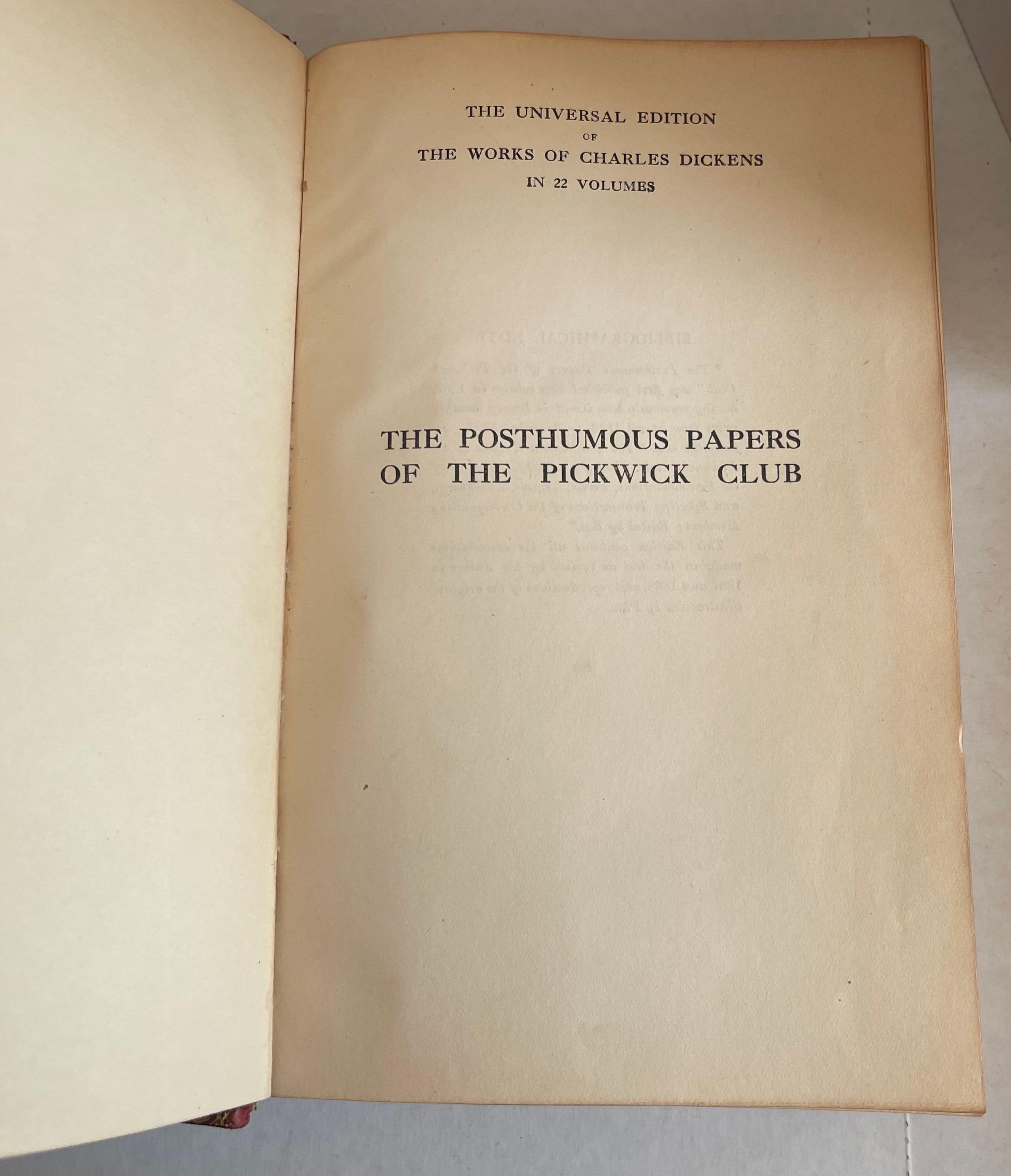 Die posthumen Papiere des Pickwick Club von Charles Dickens (Britisch) im Angebot