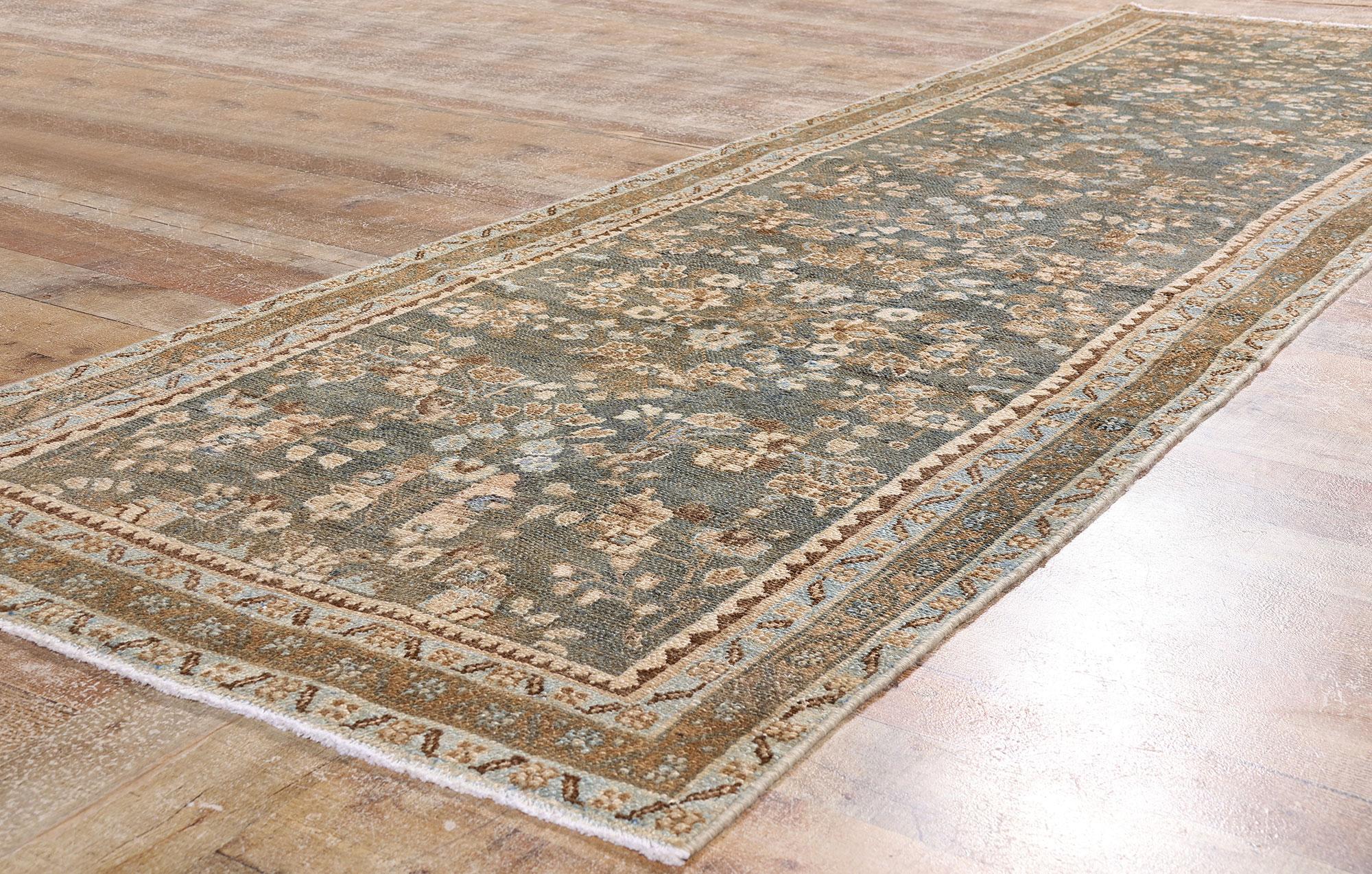 Der gepuderte Garten: Ein seltenes Hamadan-Meisterwerk von zeitloser Eleganz (Wolle) im Angebot