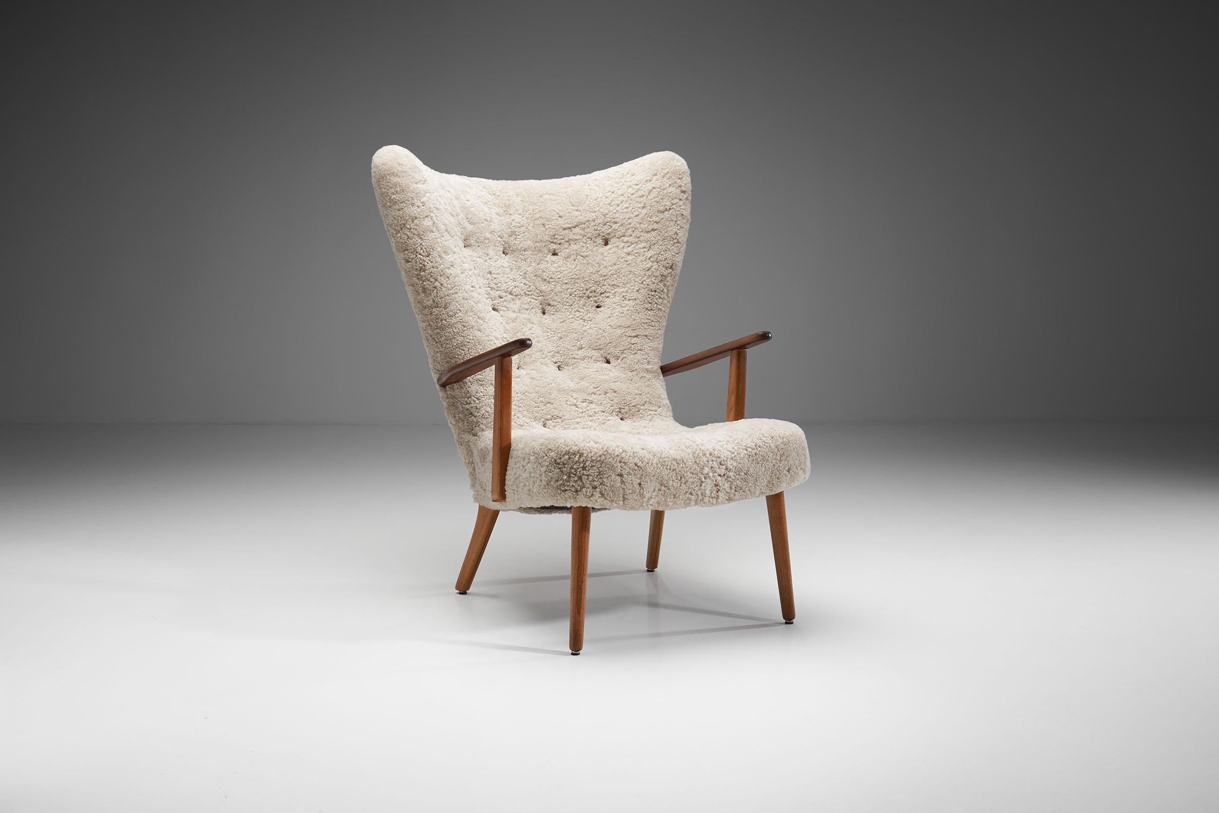 Mid-Century Modern “The Prague Chair” by Madsen & Schubell, Denmark, 1950s