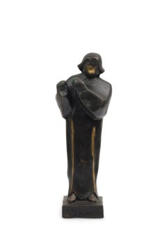 The Preacher Bronze Sculpture by Newel with Ebonized Patina