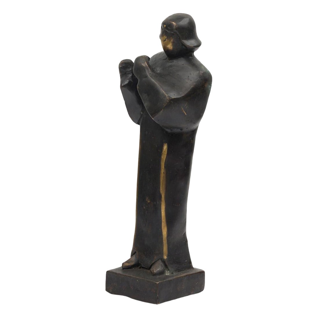 "The Preacher" Limited Edition Bronze Brutalist Contemporary Figural Sculpture