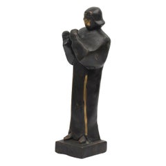 "The Preacher" Limited Edition Bronze Brutalist Contemporary Figural Sculpture