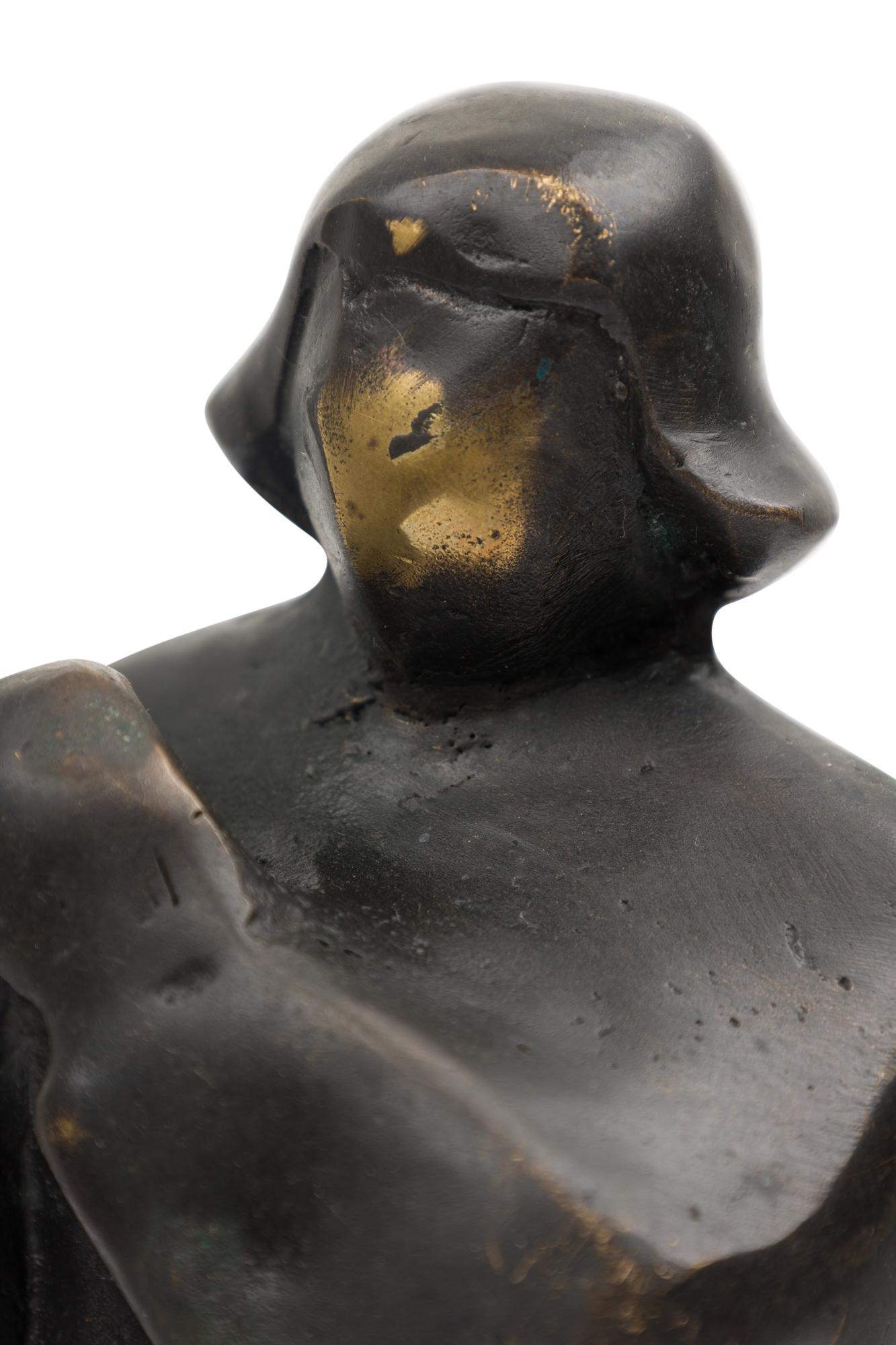 „The Preacher“ Brutalistische figurale Skulptur aus Bronze in limitierter Auflage (Metall) im Angebot