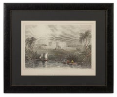 "The President's House, From Washington" Print, after William Henry Bartlett