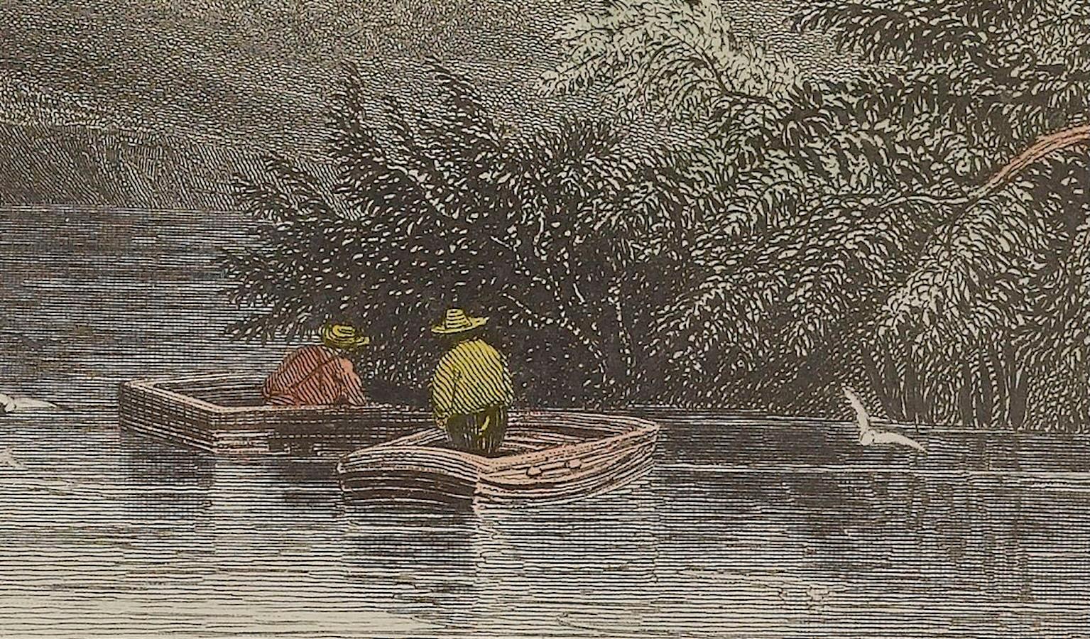 Papier Impression « The President's House, From Washington », d'après William Henry Bartlett en vente