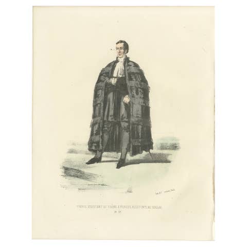 The Prince Assistant at the Throne: Handcolored Print, Plate 23, 1862