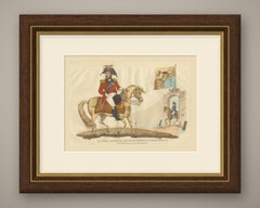 The Prince Regent on a Leopard Skin Saddlecloth with the Royal Standard, 1815
