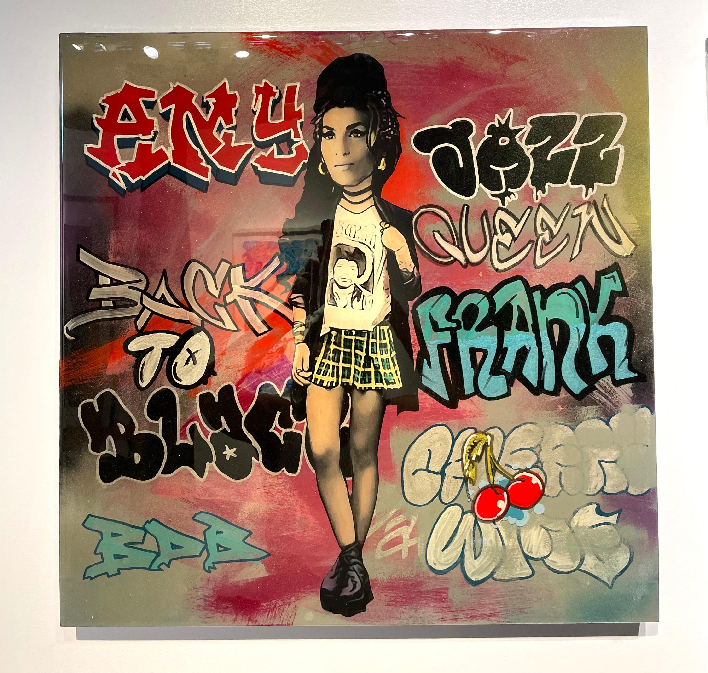 Amy Winehouse - Mixed Media Art by The Producer BDB