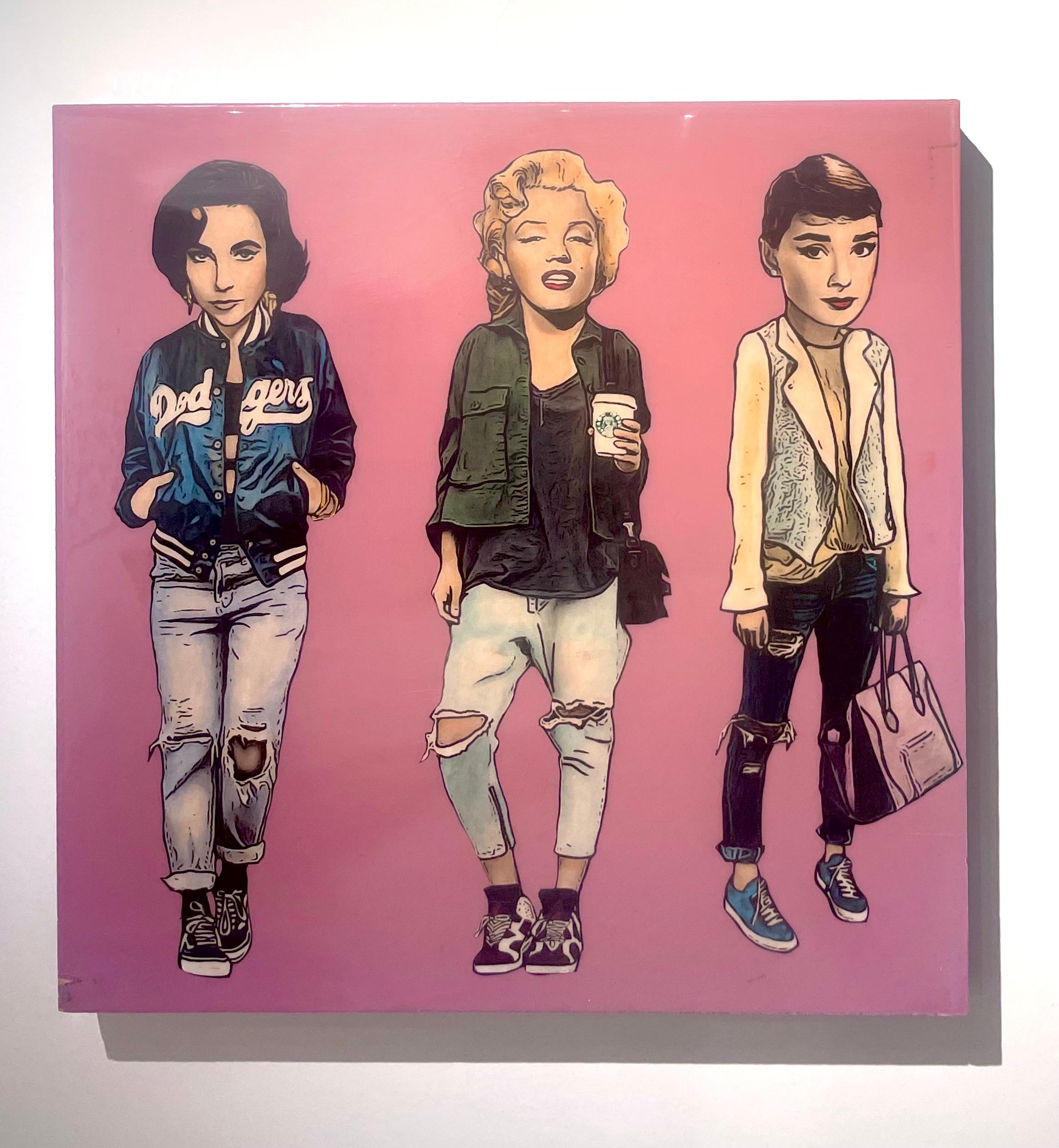 Liz x Marilyn x Audrey - Painting de The Producer BDB