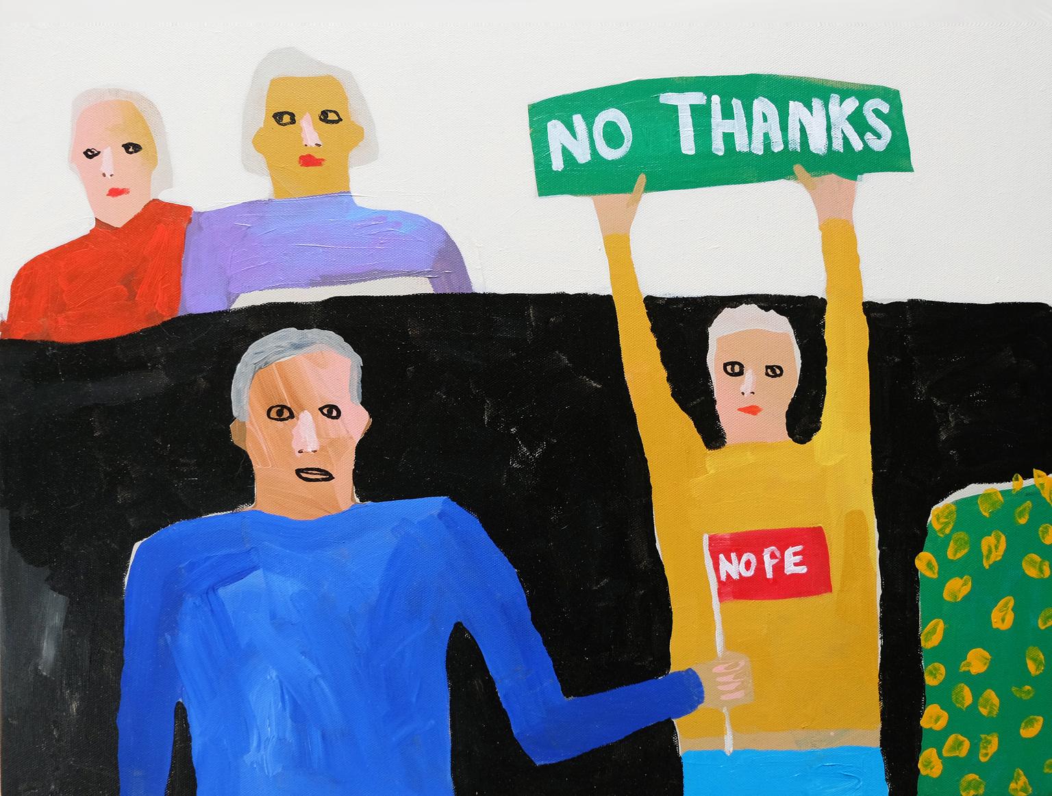 Modern 'The Protestinators' Portrait Painting by Alan Fears Pop Art