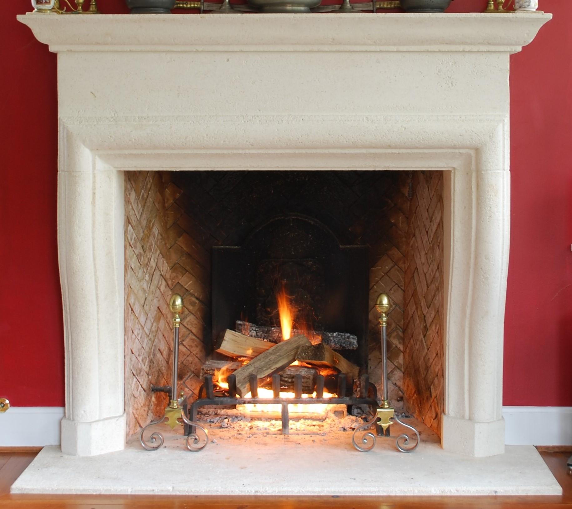 Contemporary The Provencale: A Classic Country French Stone Fireplace For Sale