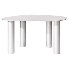 Collection Puddle table de hauteur de salle à manger en aluminium avec pieds cylindriques