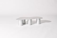 The Puddle Table Collection - Small Aluminum Coffee Table with Cylinder legs