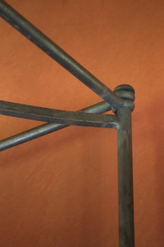 The Puritan Baroque Bed Solid Oak and Tented Steel Superstructure