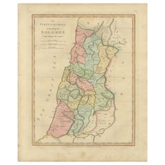 The Purveyorships in the Reign of Solomon — Biblical Map of Ancient Israel, 1798