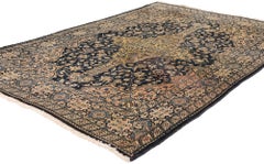 The Qajar Garden: Late 19th Century Persian Farahan Masterpiece of Eternal Grace