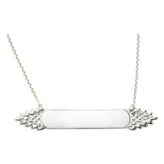Susan Lister Locke The Quarterboard Necklace in Sterling Silver, Large