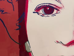 Stampa Queen con cornice di Andy Warhol