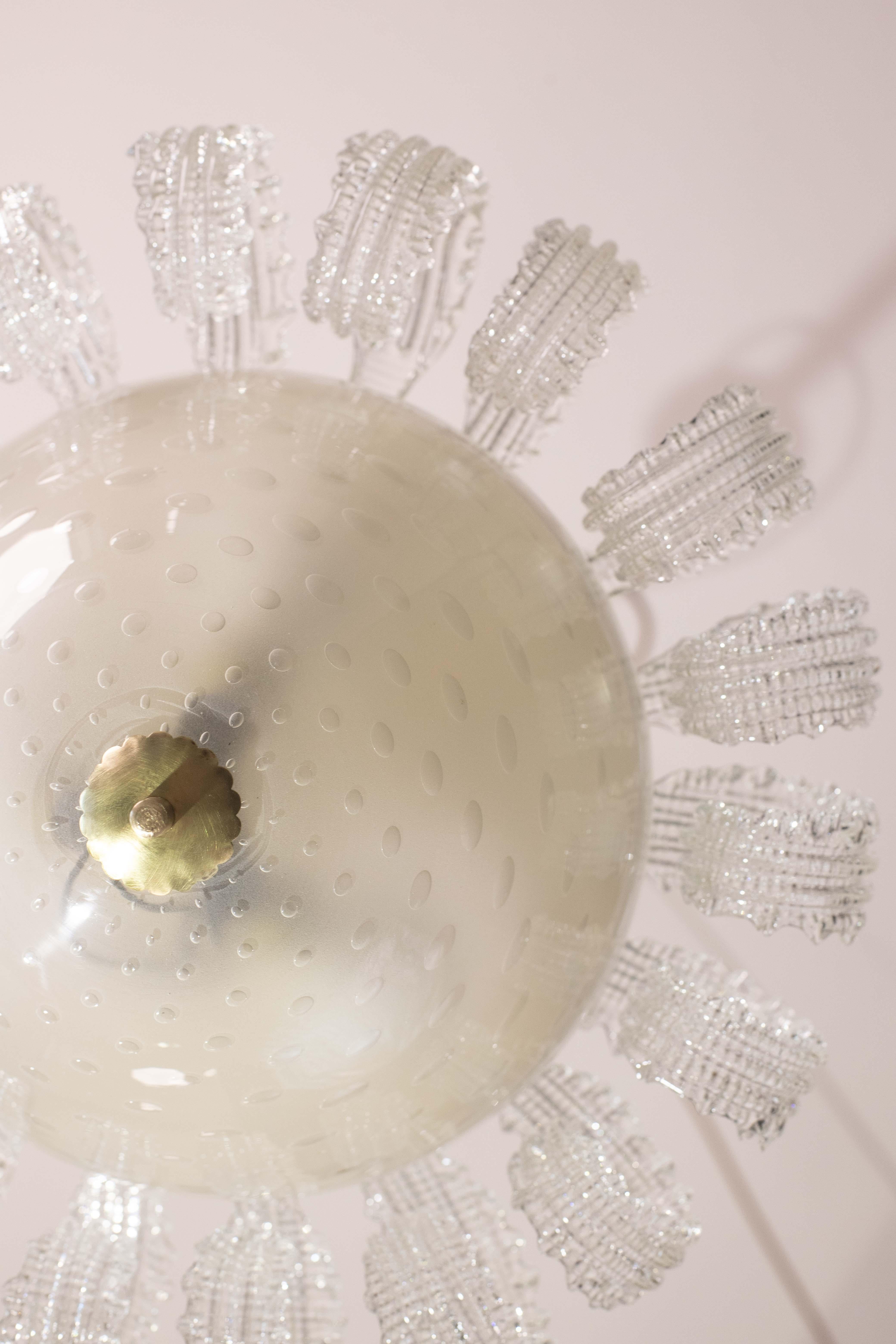 Lustre Art déco italien La Reine par Ercole Barovier, 1940 6