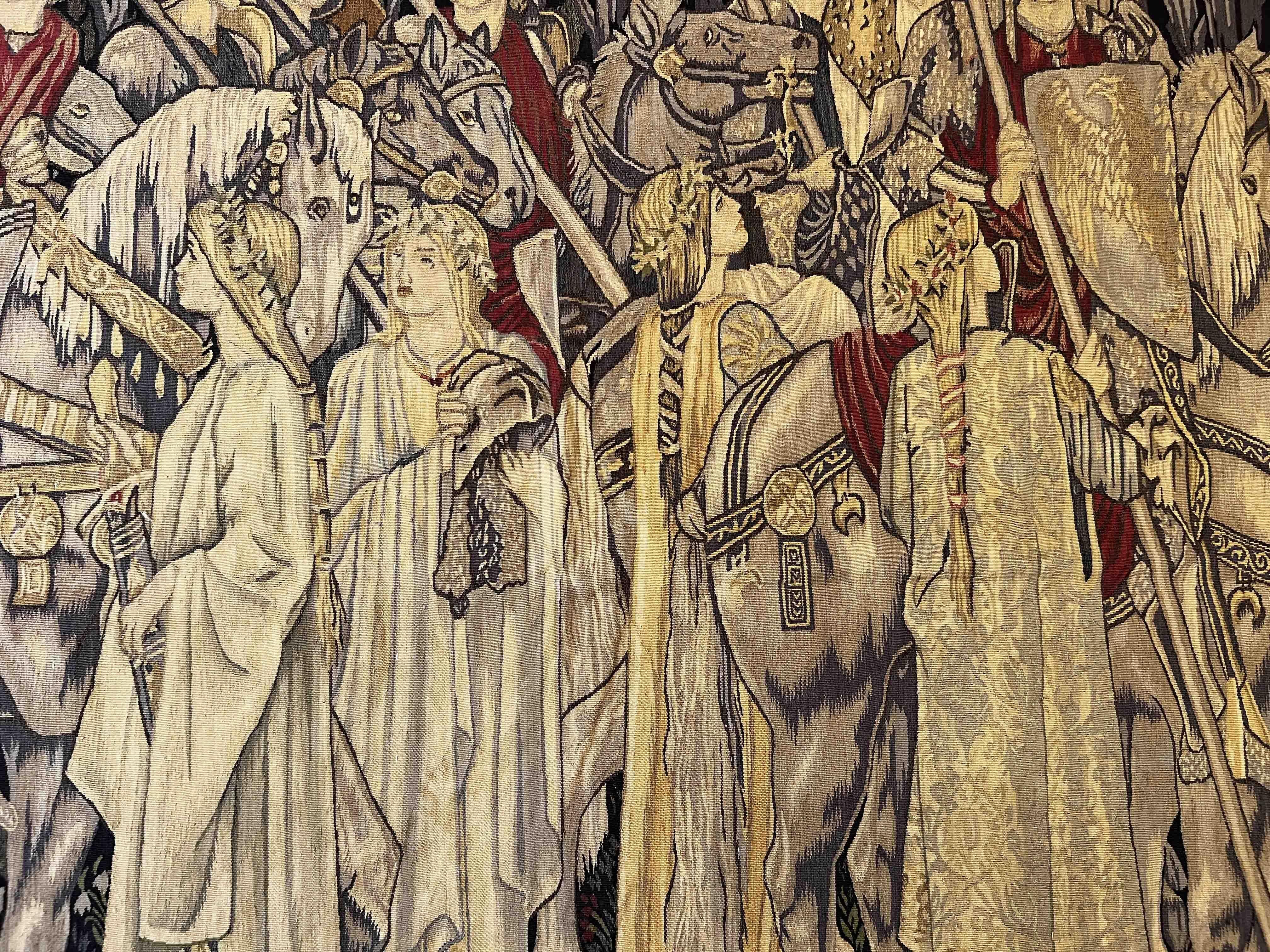 La ricerca del Santo Graal, Arazzo di Aubusson - N° 875 in vendita 5