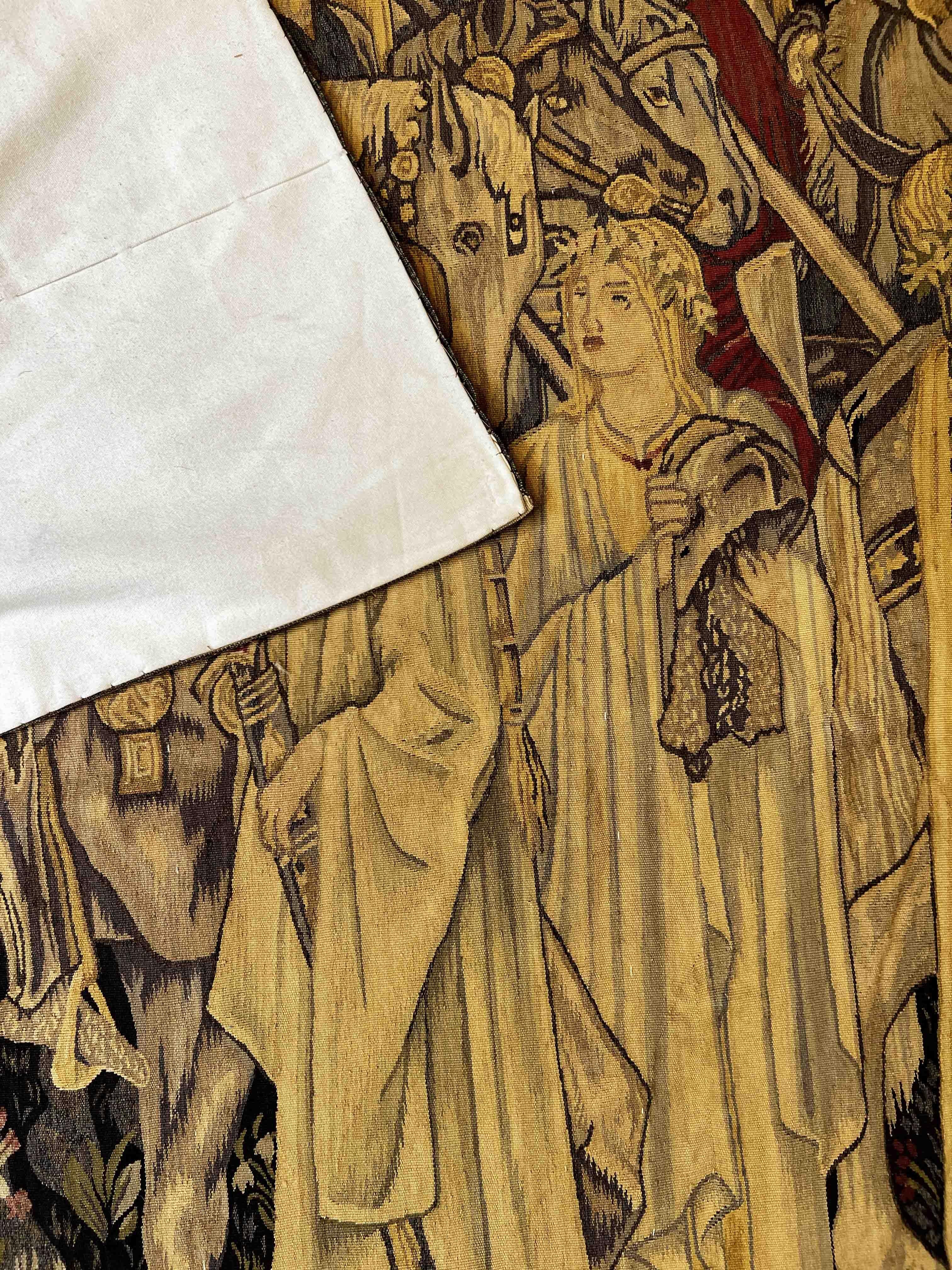 La ricerca del Santo Graal, Arazzo di Aubusson - N° 875 in vendita 6