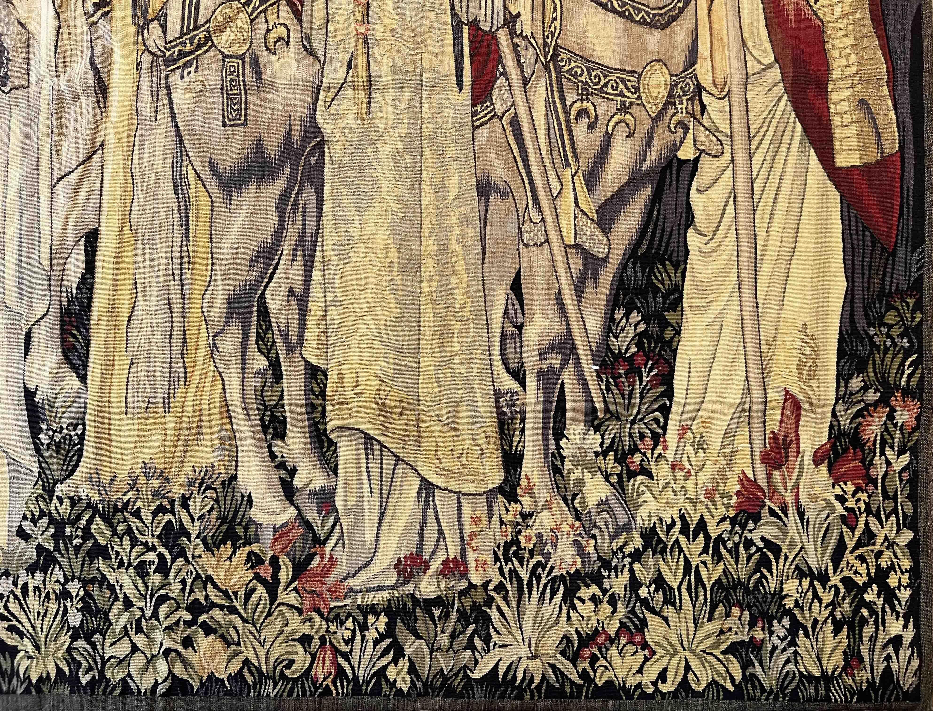 The Quest For The Holy Graal, Aubusson Tapestry - N° 875 For Sale 2