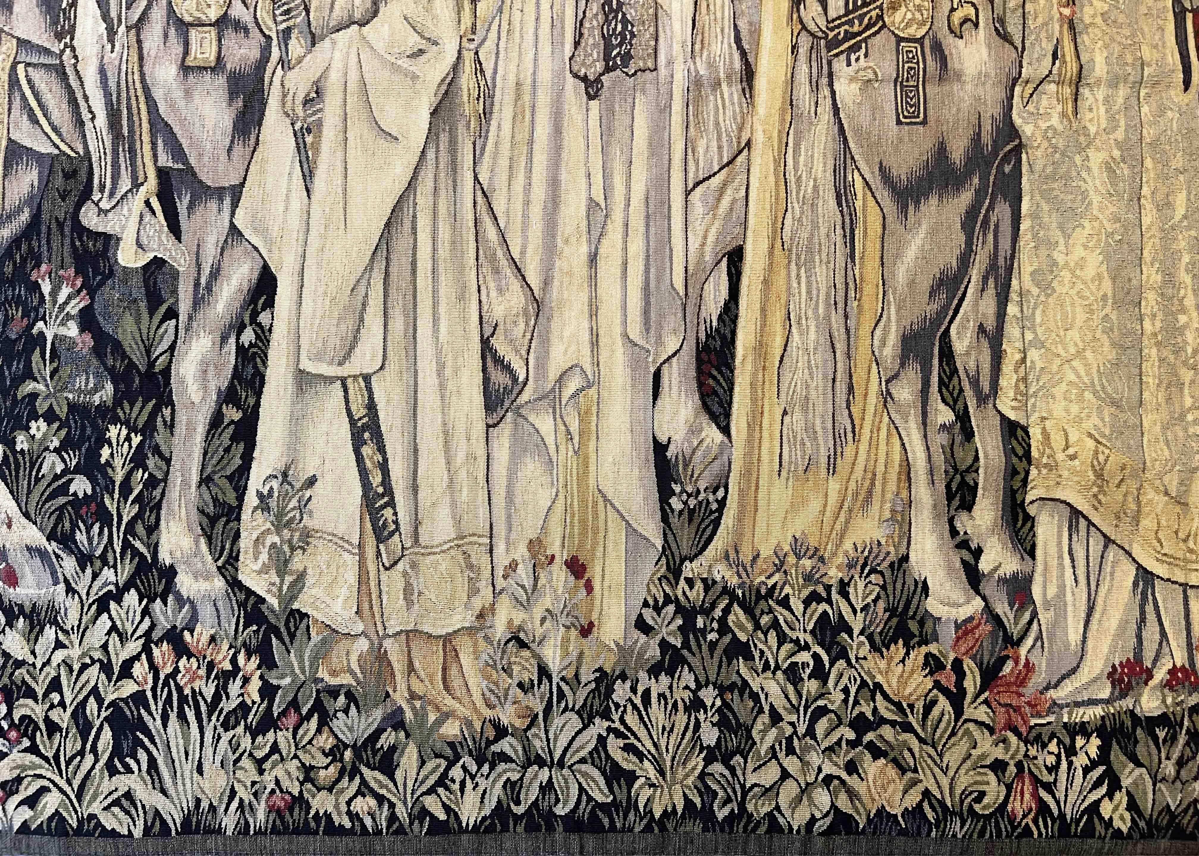La ricerca del Santo Graal, Arazzo di Aubusson - N° 875 in vendita 3