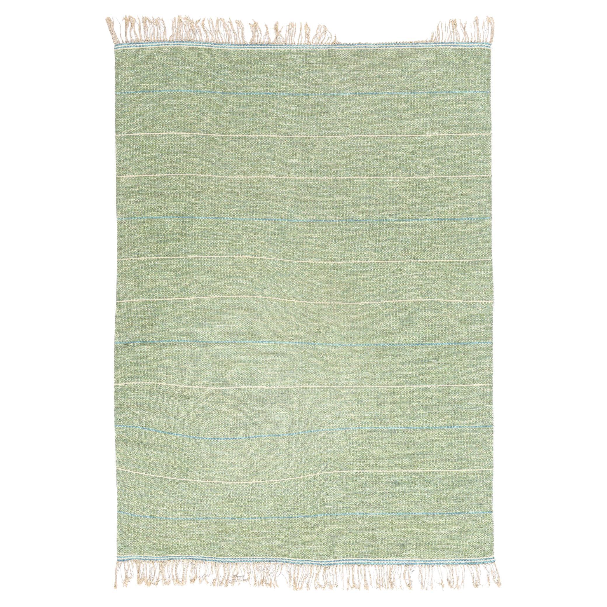 The Quiet Horizon: A Vintage Swedish Rollakan Masterpiece of Nordic Elegance