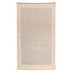 The Quiet Talisman: A Vintage Dhurrie Masterpiece of Modern Nordic Serenity