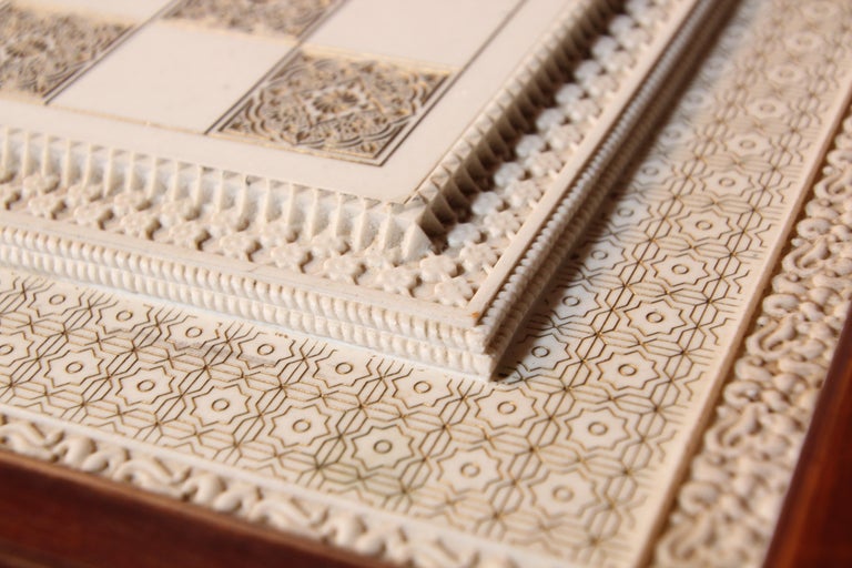 The Raj Hand Painted IndiaBritish War 1857 Game Chess with Table For