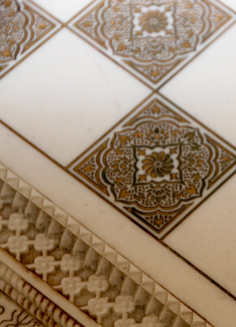 The Raj Hand Painted IndiaBritish War 1857 Game Chess with Table For