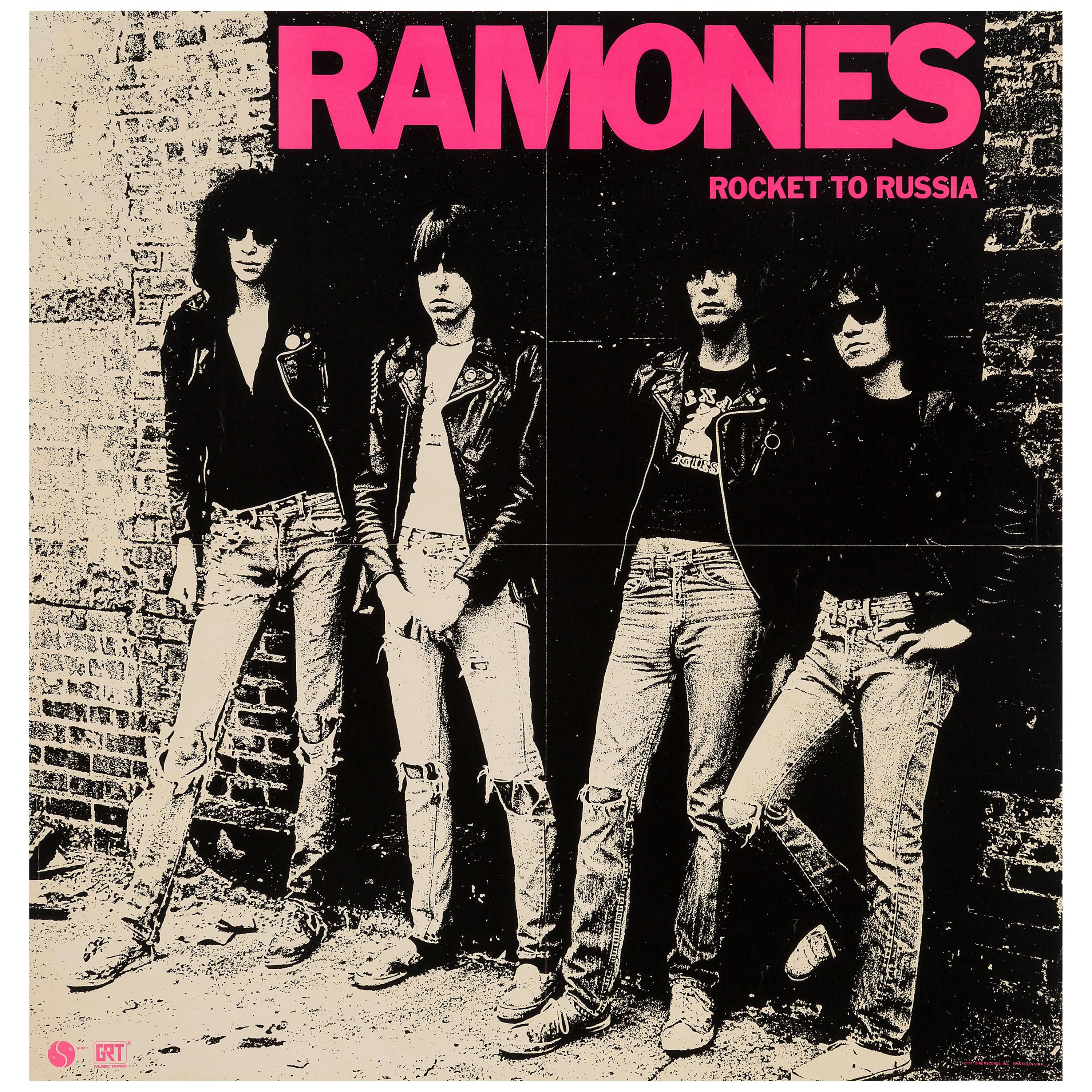 Ramones Original Vintage Rocket to Russia Promo Poster, American, 1977