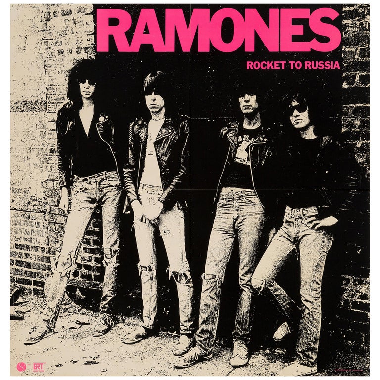 Ramones Original Vintage Rocket To Russia Promo Poster American 1977