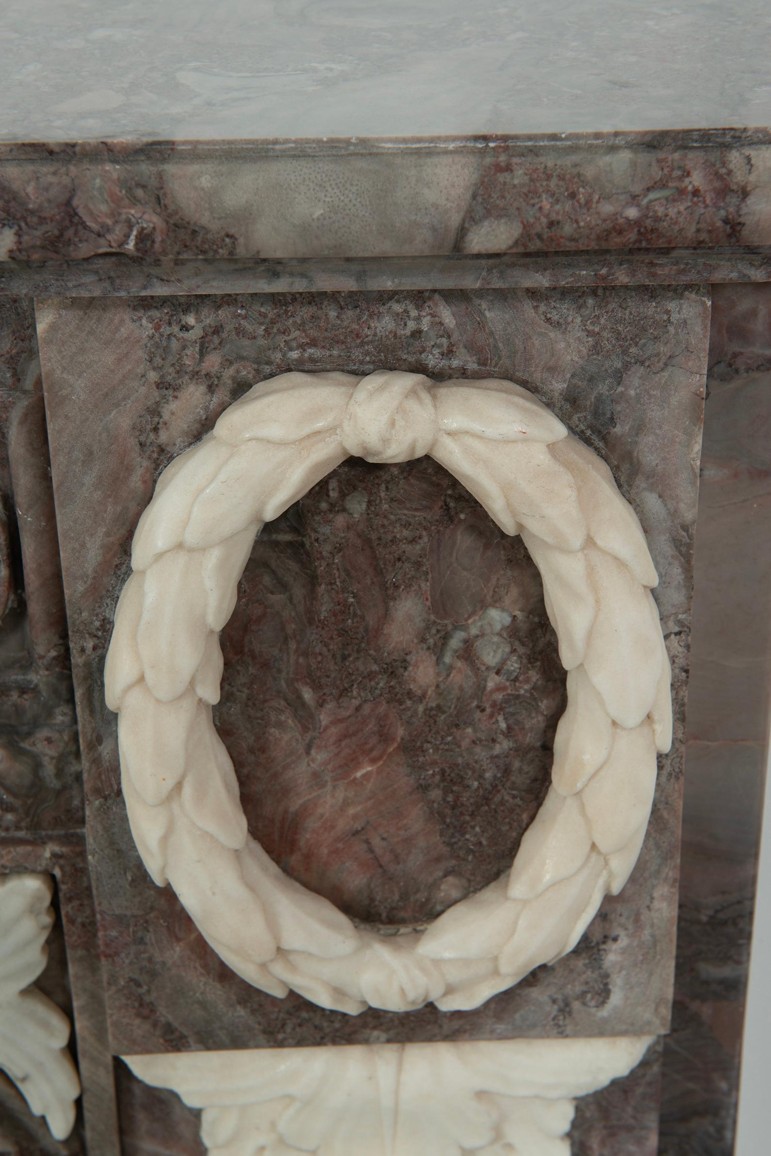 Marble The Rams Head Fireplace For Sale