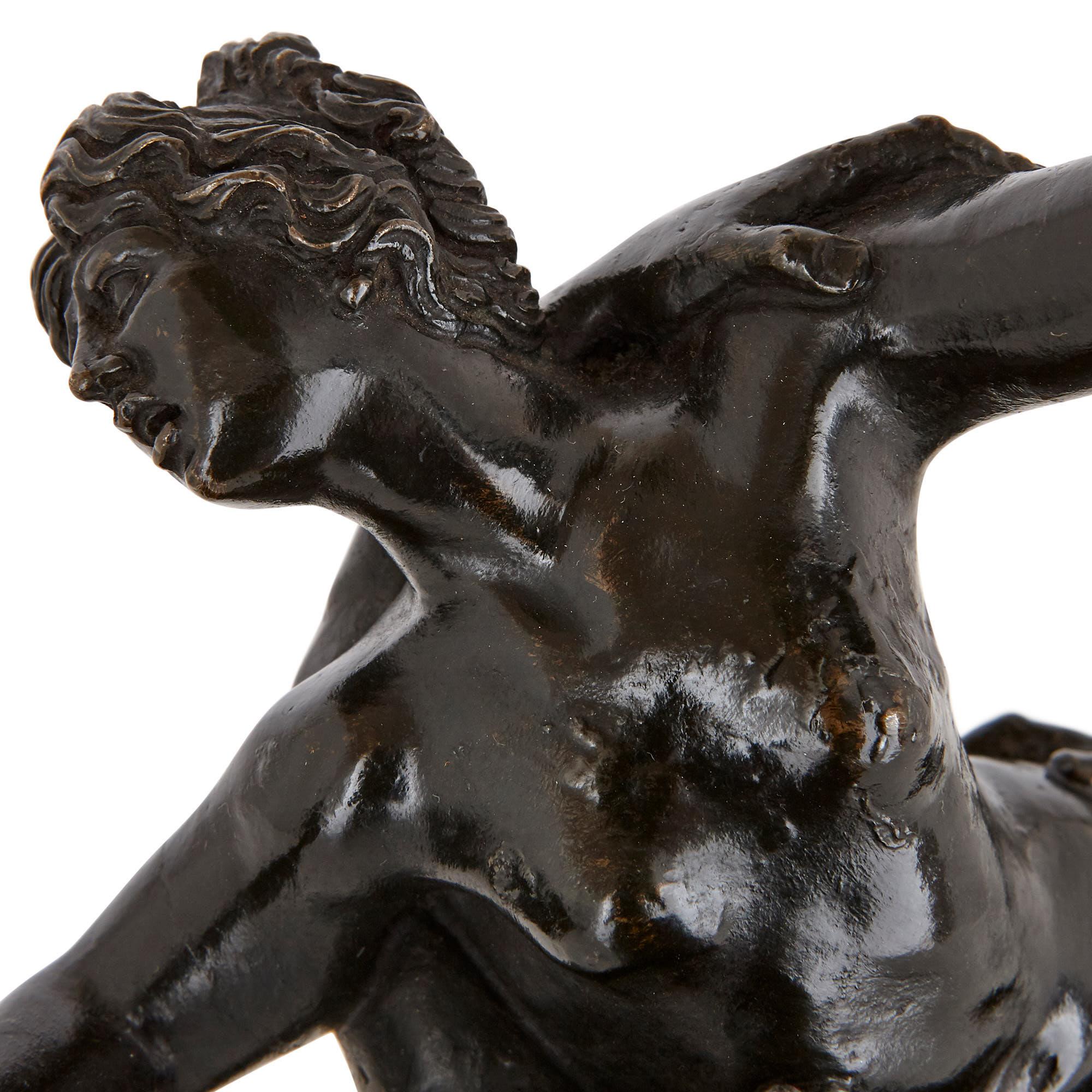 Doré « La Rape des Sabines », sculpture en bronze d'après Giambologna
