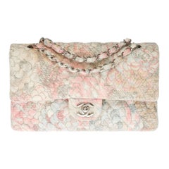 The Rare Chanel Timeless Camelia Medium Shoulder bag in  multicolor Tweed, SHW