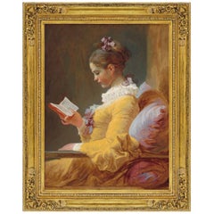 The Reader, after Romantic Oil Painting by Jean-Honoré Fragonard