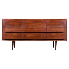 The Real McCoy Mid Century Modern 9 Drawer Dresser 