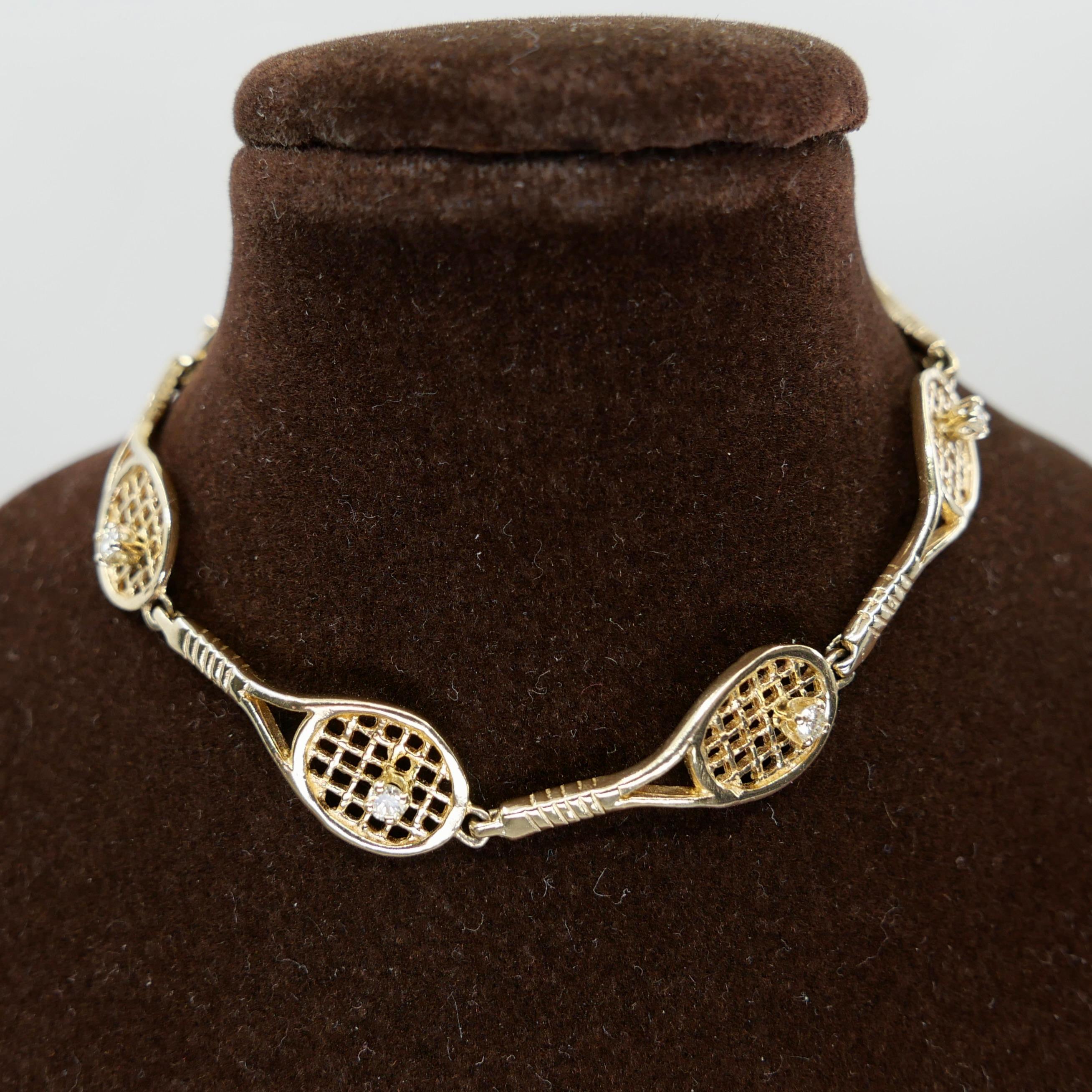 Le véritable bracelet tennis avec diamants Confortable. Or jaune massif. en vente 13