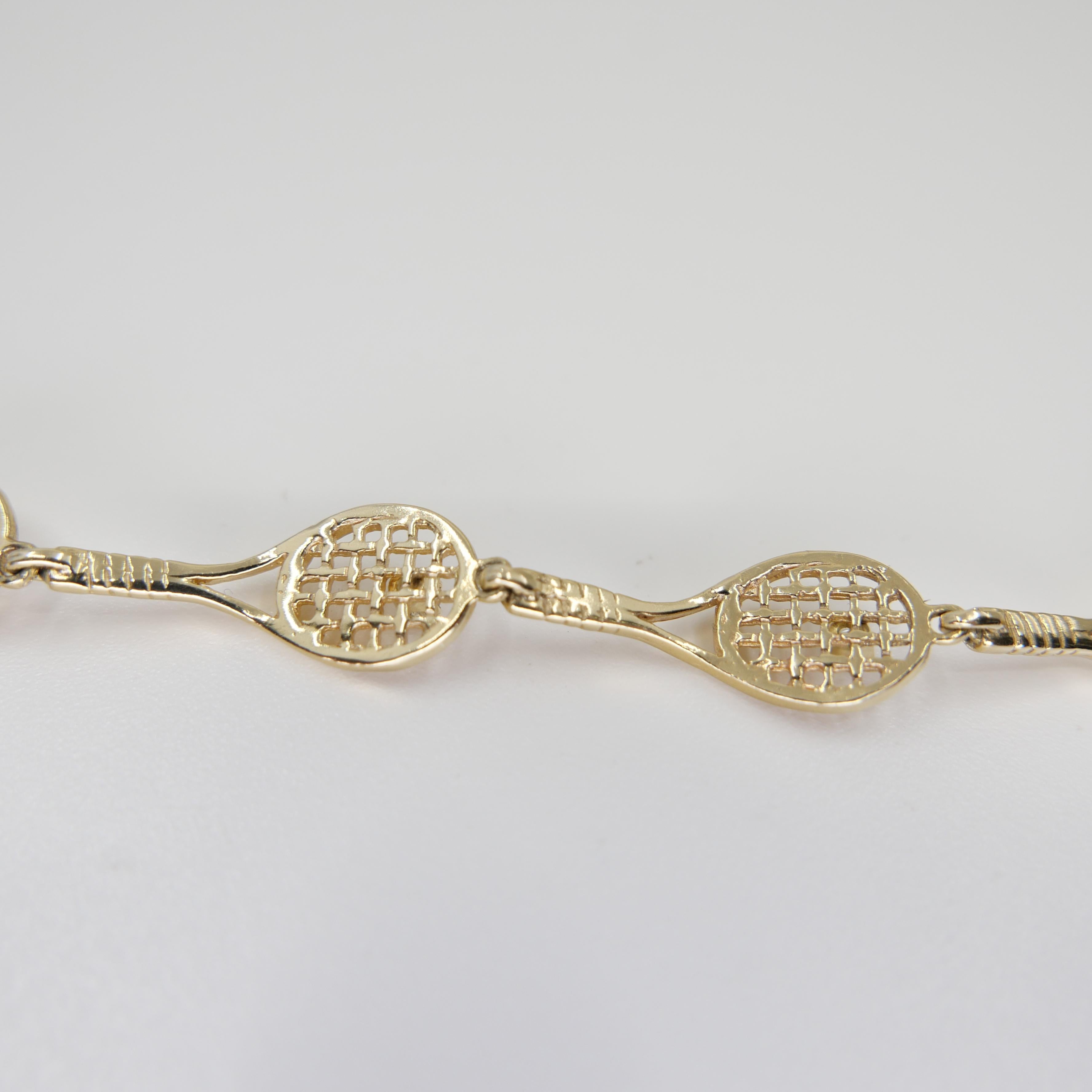 Le véritable bracelet tennis avec diamants Confortable. Or jaune massif. en vente 15