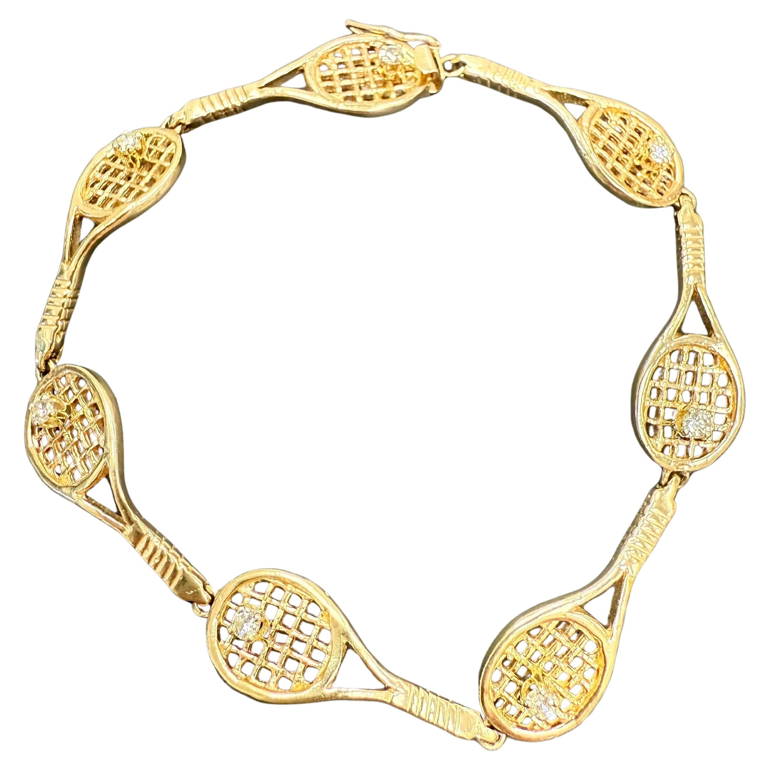 The Real Tennis Bracelet With Diamonds. Comfort Fit. Solid Yellow Gold.