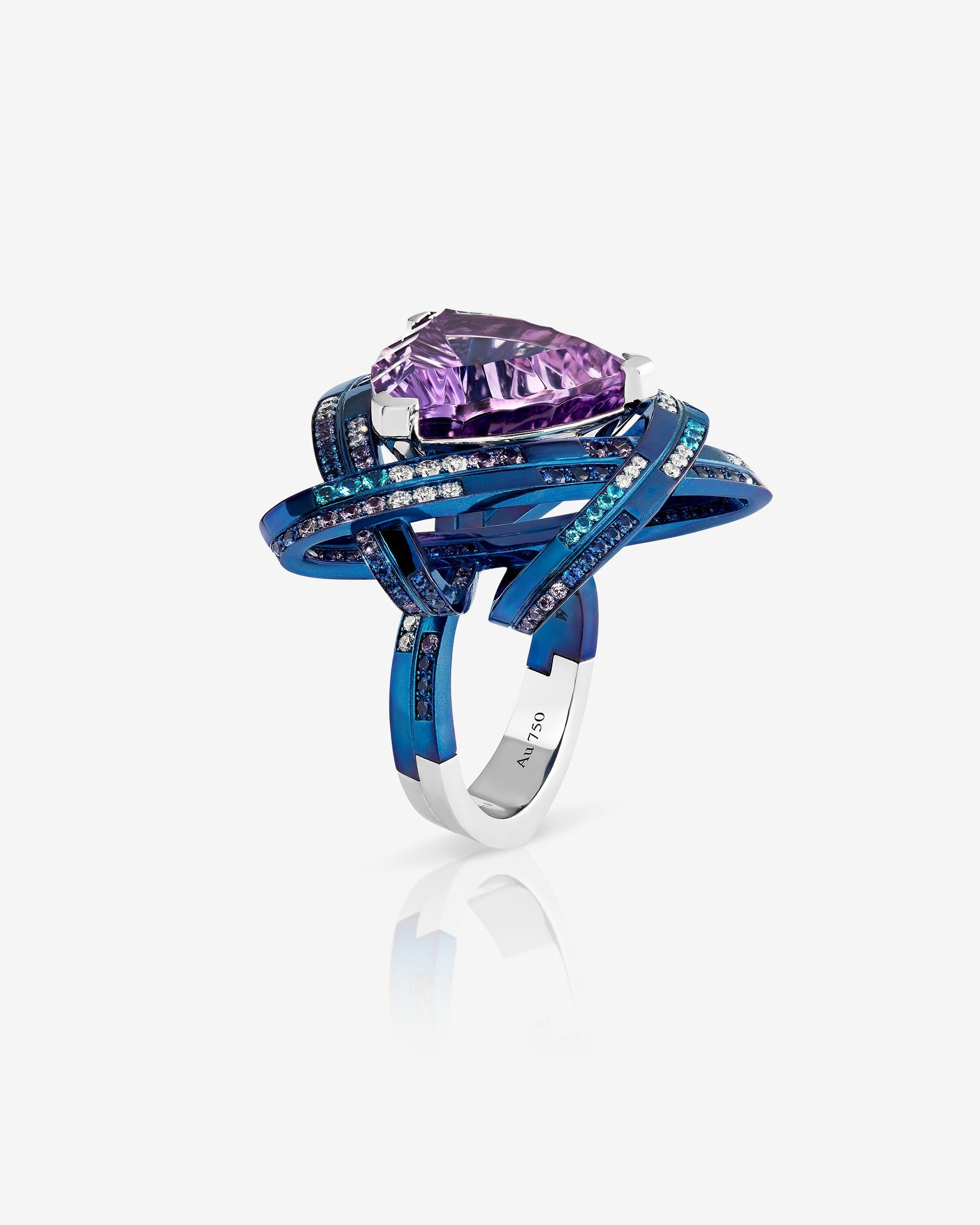 Contemporary The ReBelles Rocket Girl Cocktail Ring For Sale