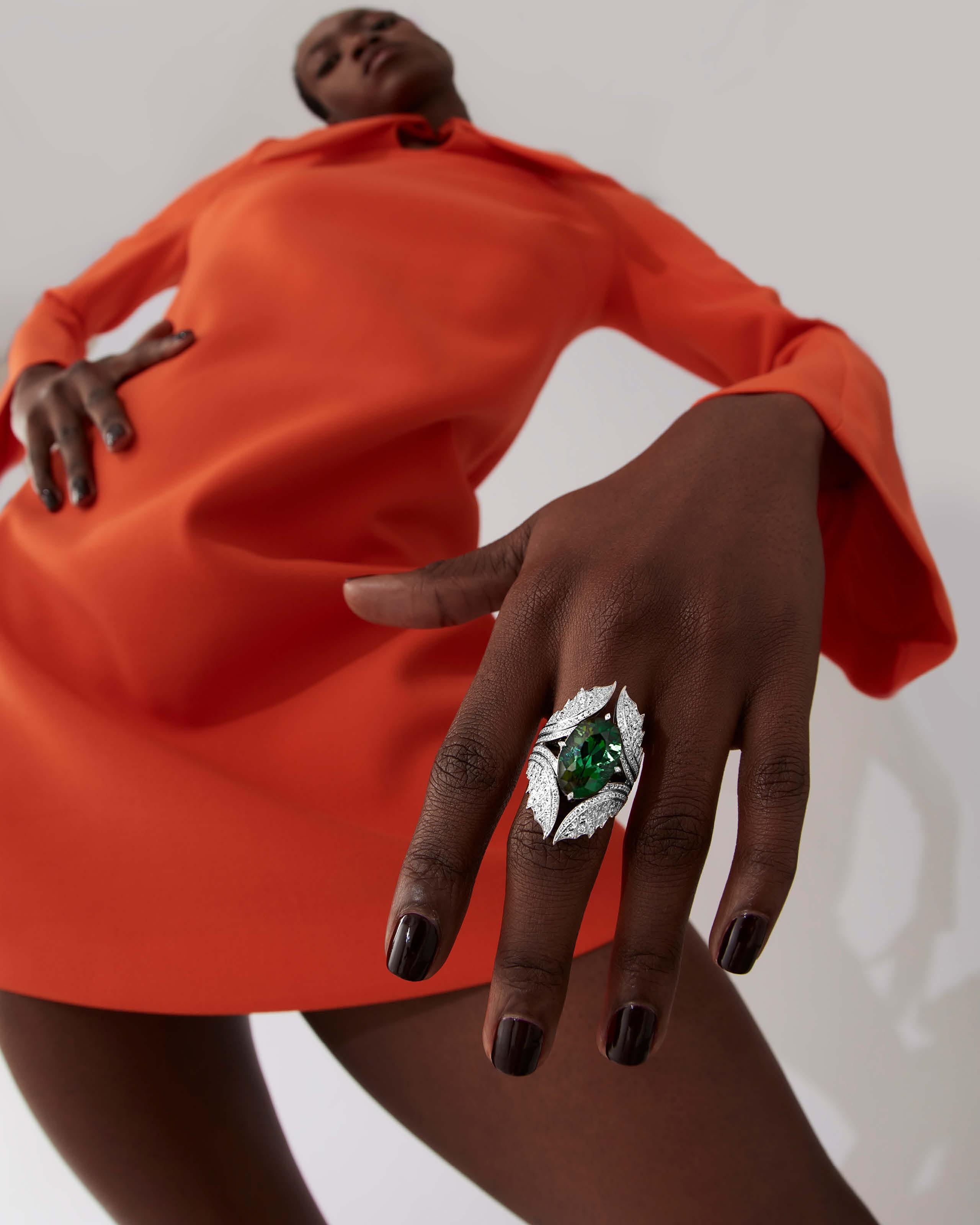 The ReBelles Swan Song Cocktail Ring In New Condition For Sale In London, GB