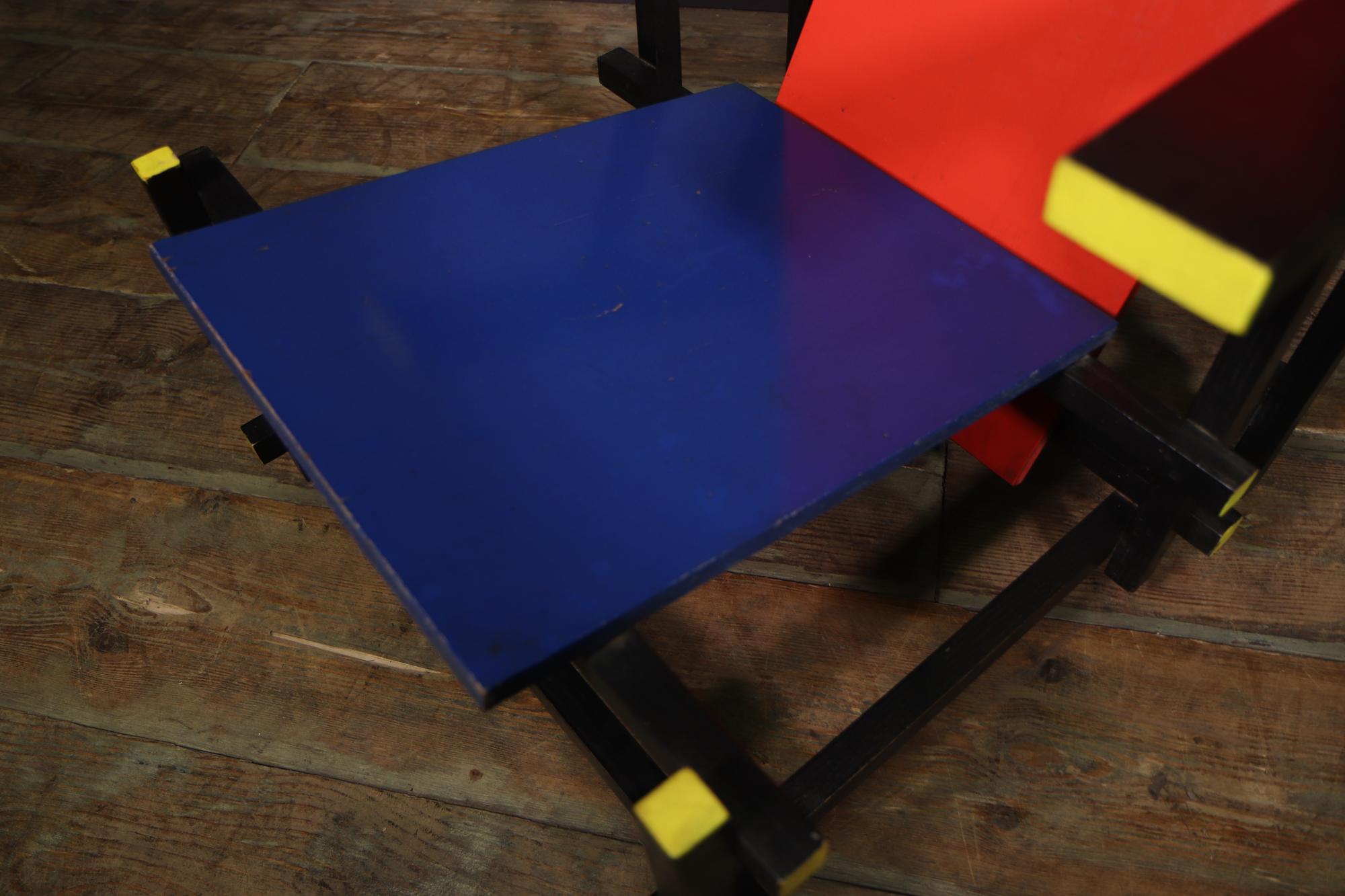 Red Blue Chair by Gerrit Rietveld, c1970 1
