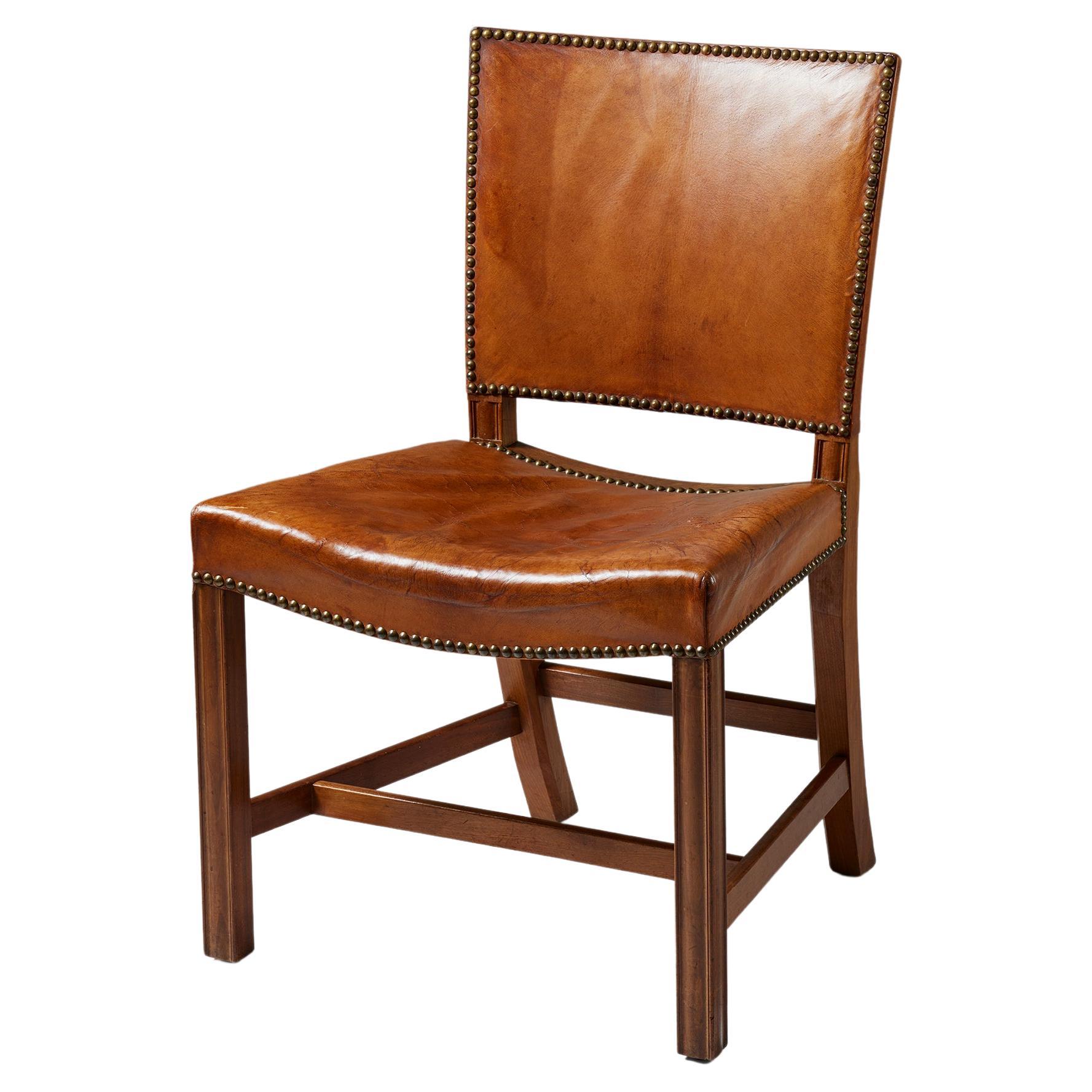 ‘the Red Chair’ Model 3758 Designed by Kaare Klint for Rud. Rasmussen Fabrik