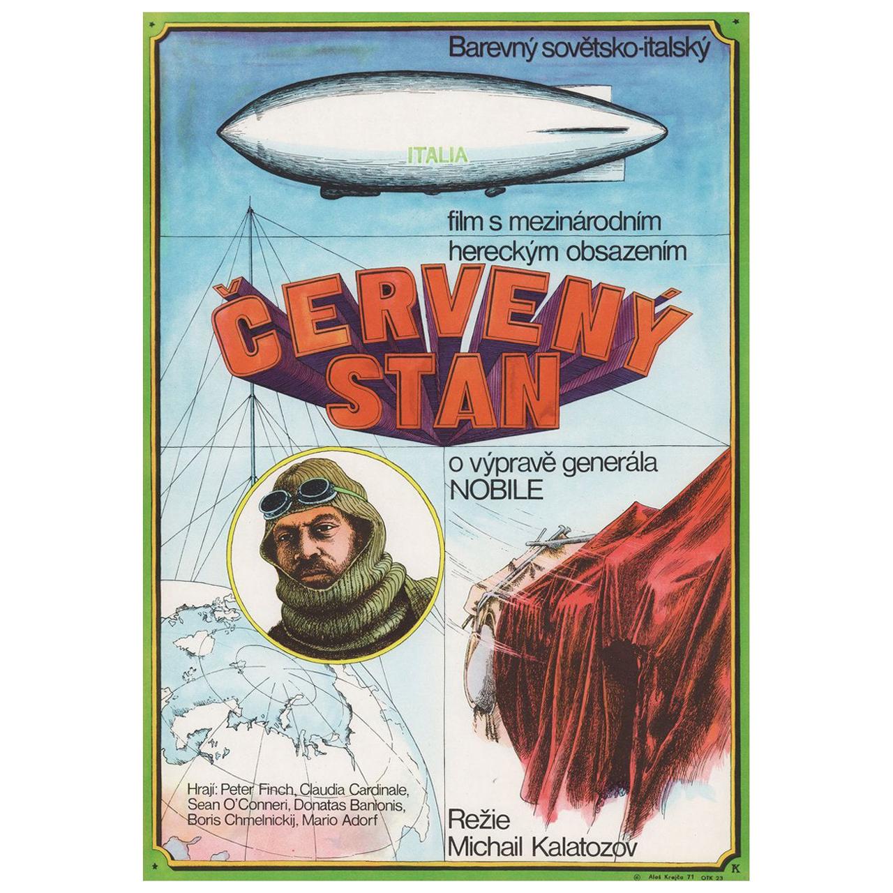 The Red Tent 1971 Czech A3 Film Poster For Sale