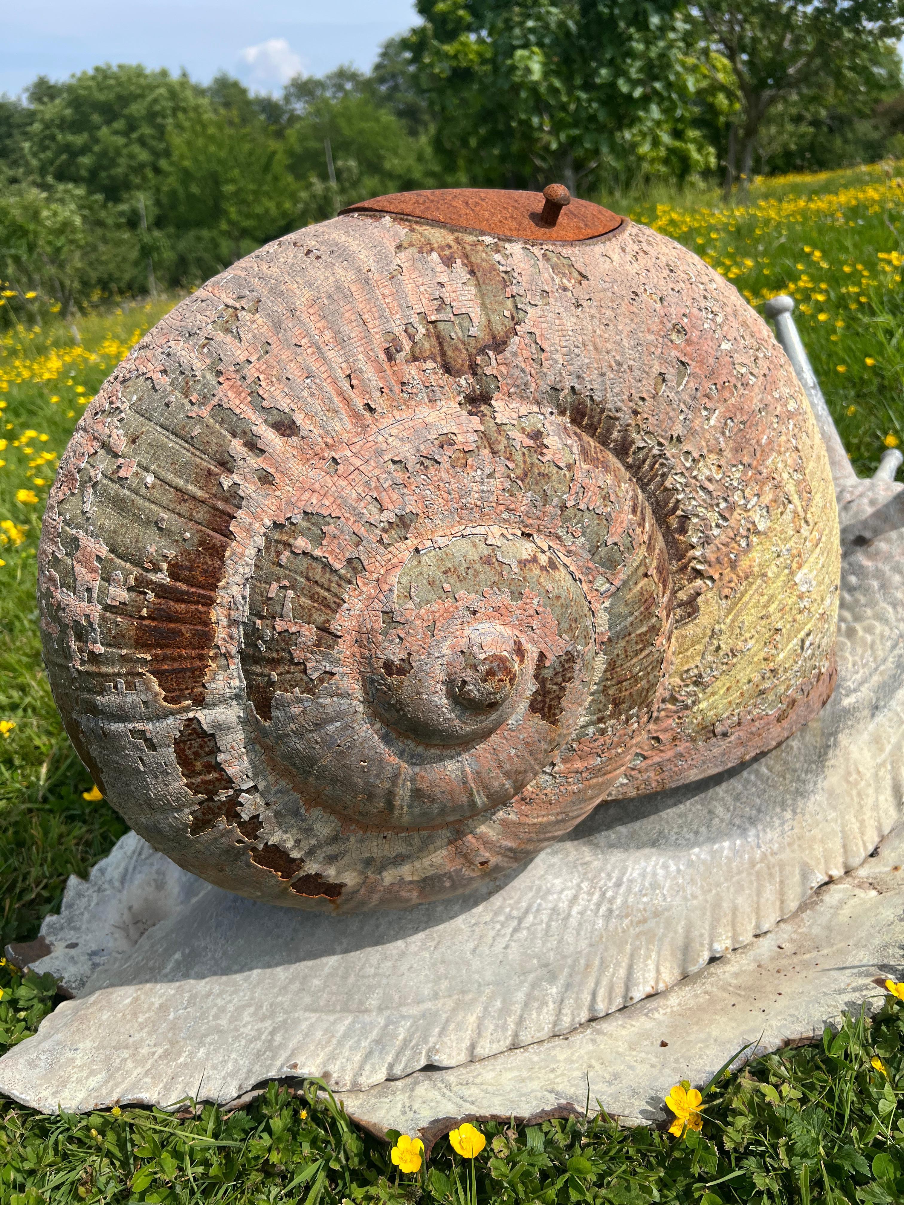 “The Reims Snail” by Alfred Lefebvre (1845–1916), a enameled cast iron stove For Sale 4